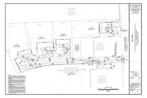Diagram of proposed house locations on the Glendale lot